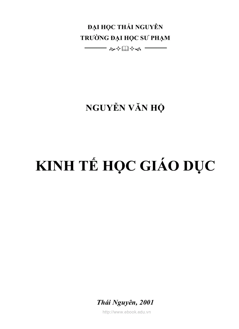 image for page Kinh tế học Giáo dục