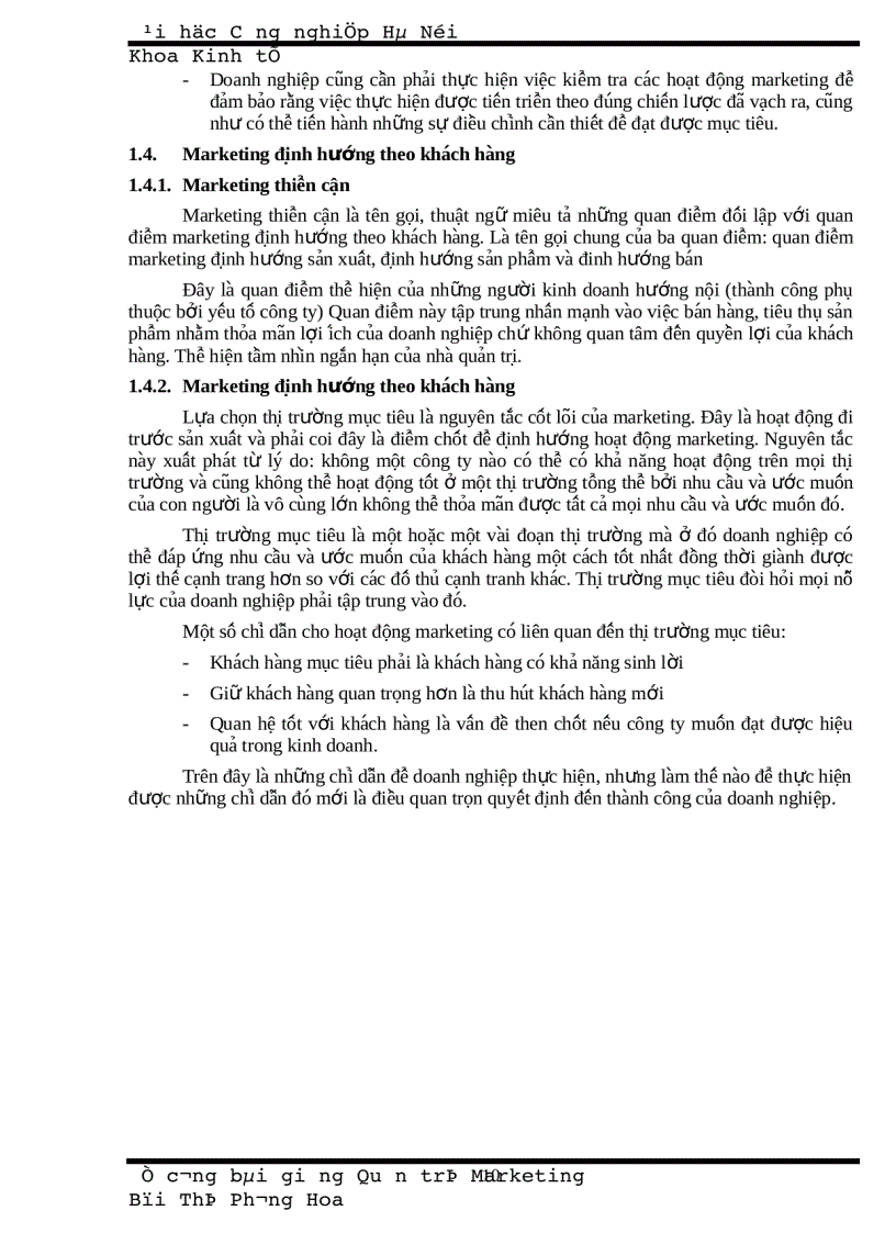 image for page Bài giảng quản trị marketing