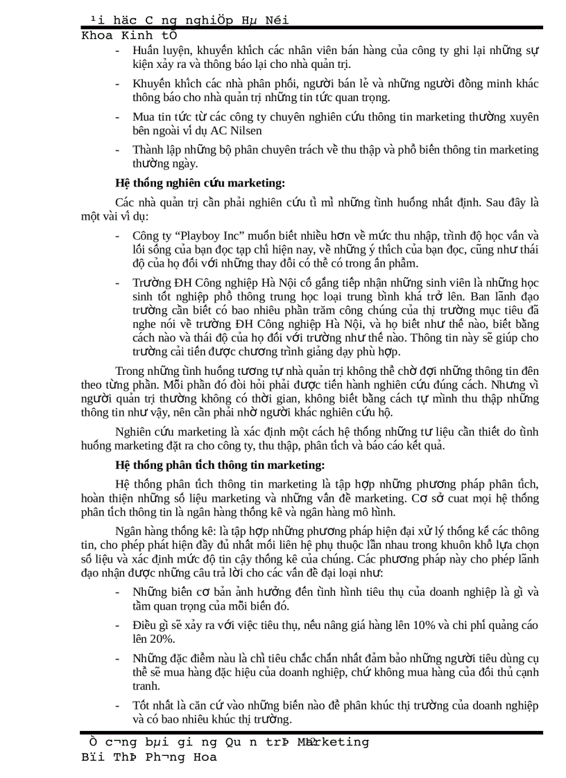 image for page Bài giảng quản trị marketing