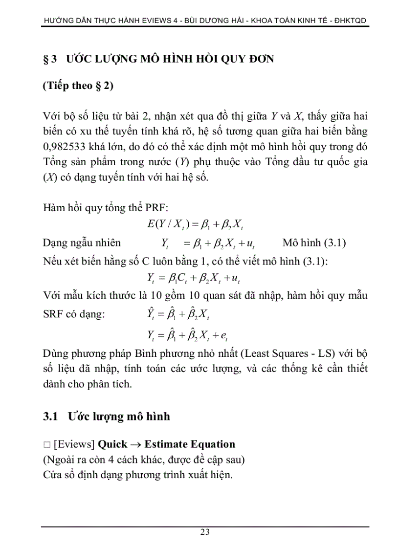 image for page Hướng dẫn sử dụng eview