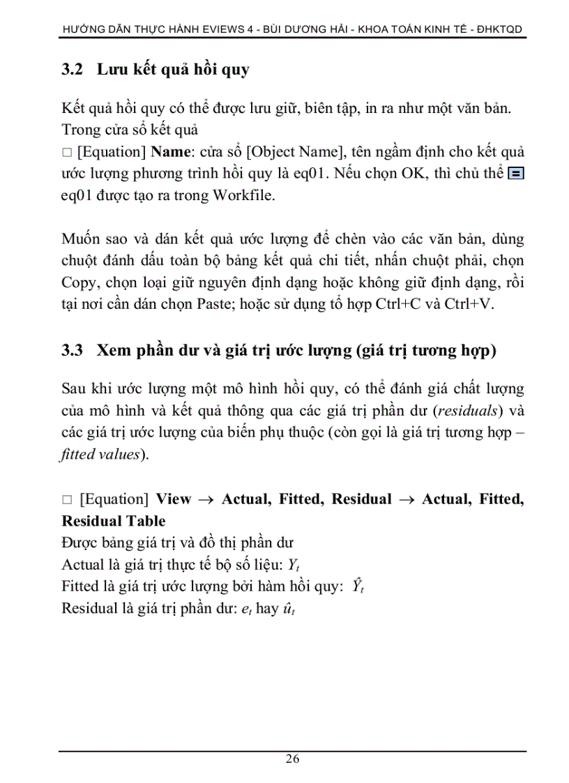 image for page Hướng dẫn sử dụng eview