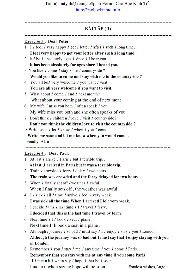 image for page Tài liêu ôn thi Anh văn vào Cao học của các trường trên toàn quốc Bài tập Đề thi