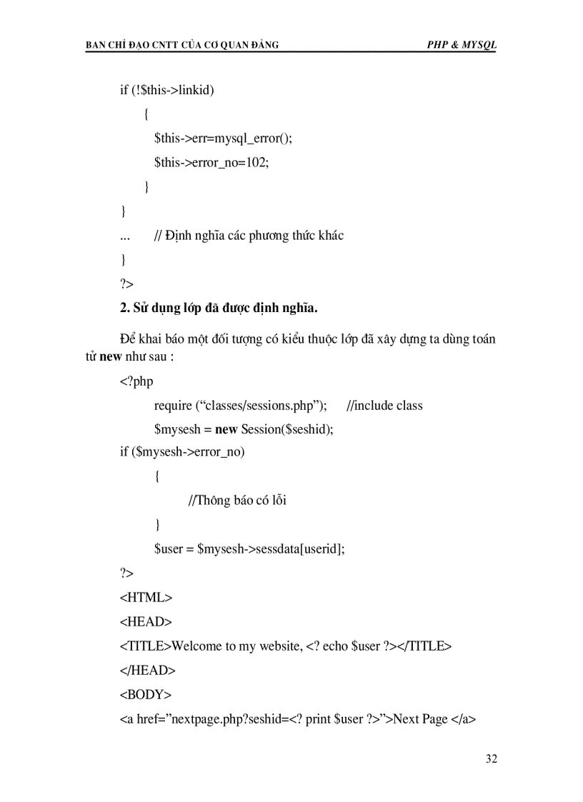 image for page Lập trình php và mysql