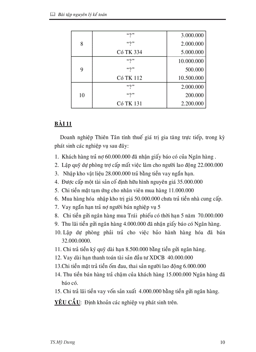 image for page Bài tập nguyên lý kế toán