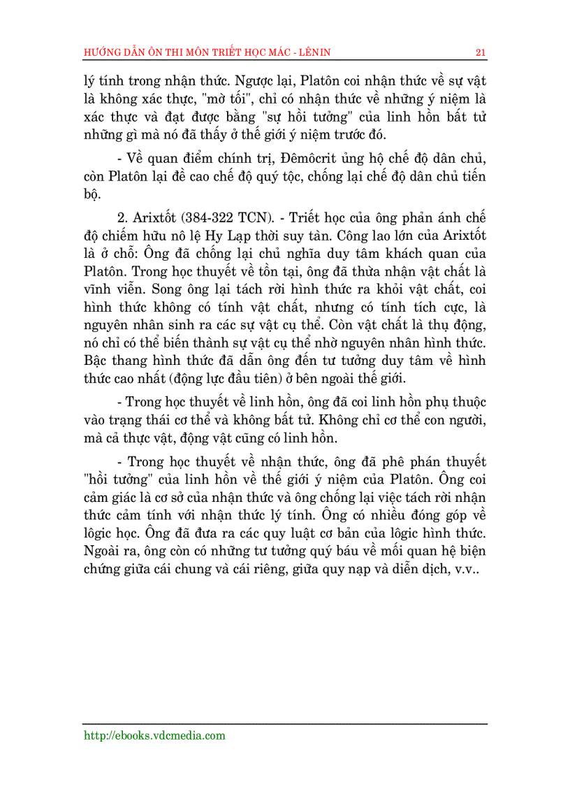 image for page Hướng dẫn ôn thi môn triết học Mác Lê Nin