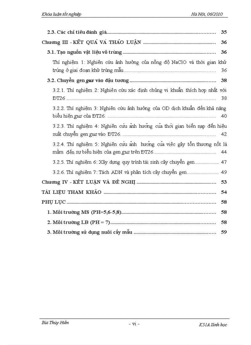 image for page Xây dựng quy trình chuyển gen gus vào giống đậu tương ĐT26 thông qua vi khuẩn Agrobacterium tumefaciens và quy trình tái sinh cây