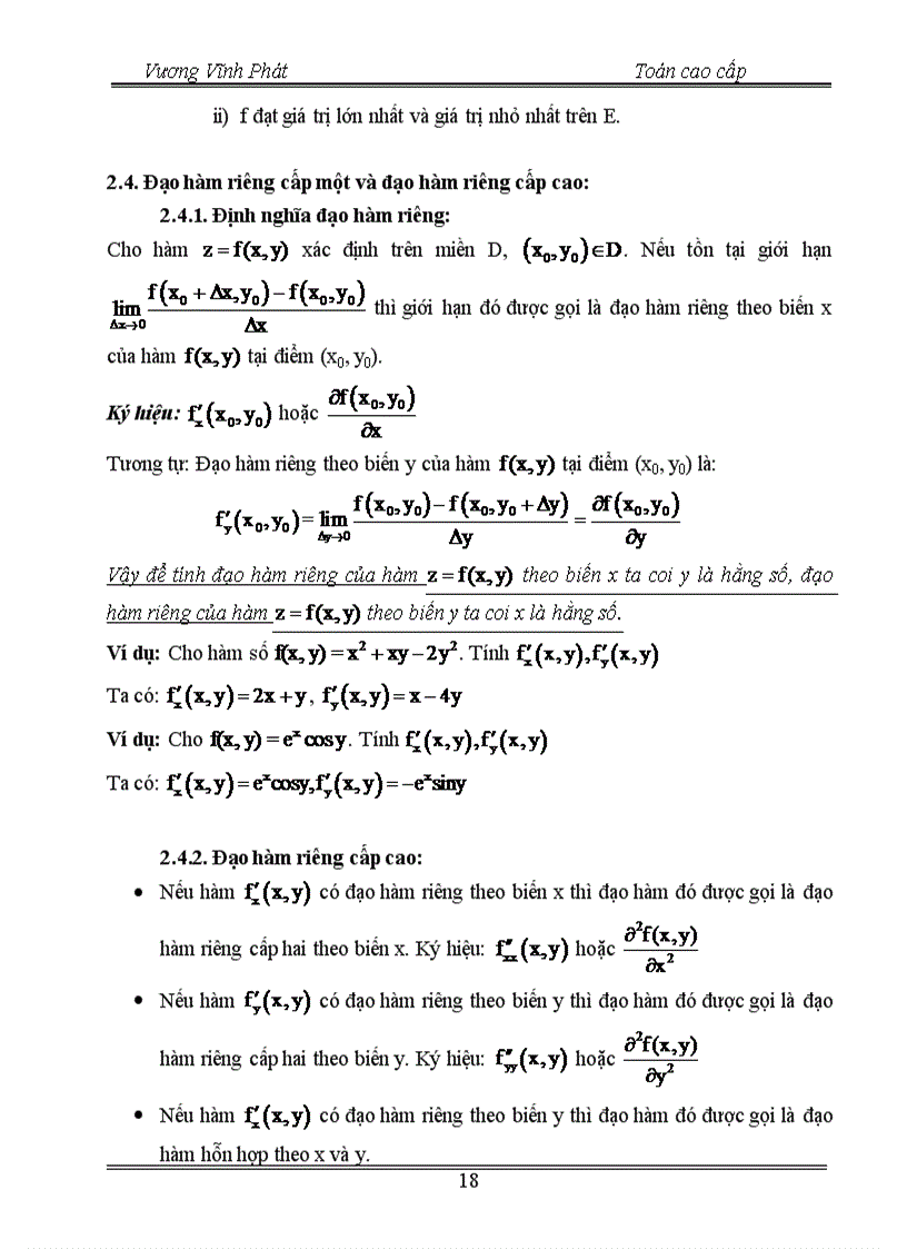 image for page Giáo trình Toán cao cấp cho các nhà kinh tế có Toán ứng dụng trong kinh tế