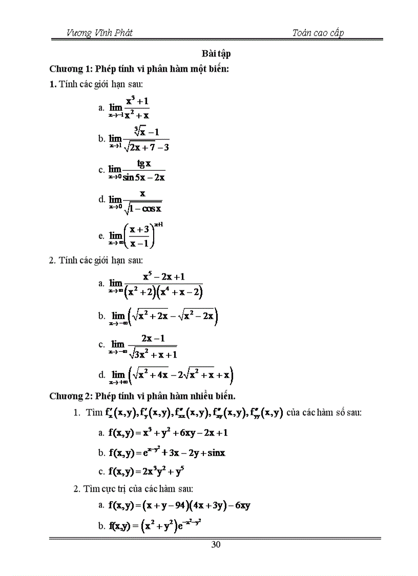 image for page Giáo trình Toán cao cấp cho các nhà kinh tế có Toán ứng dụng trong kinh tế