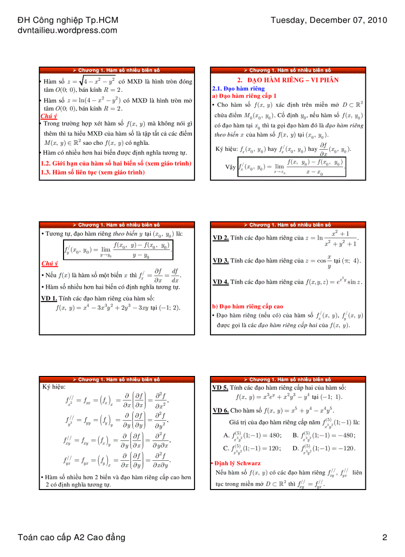 image for page Slide bài giảng môn toán a2 cao đẳng