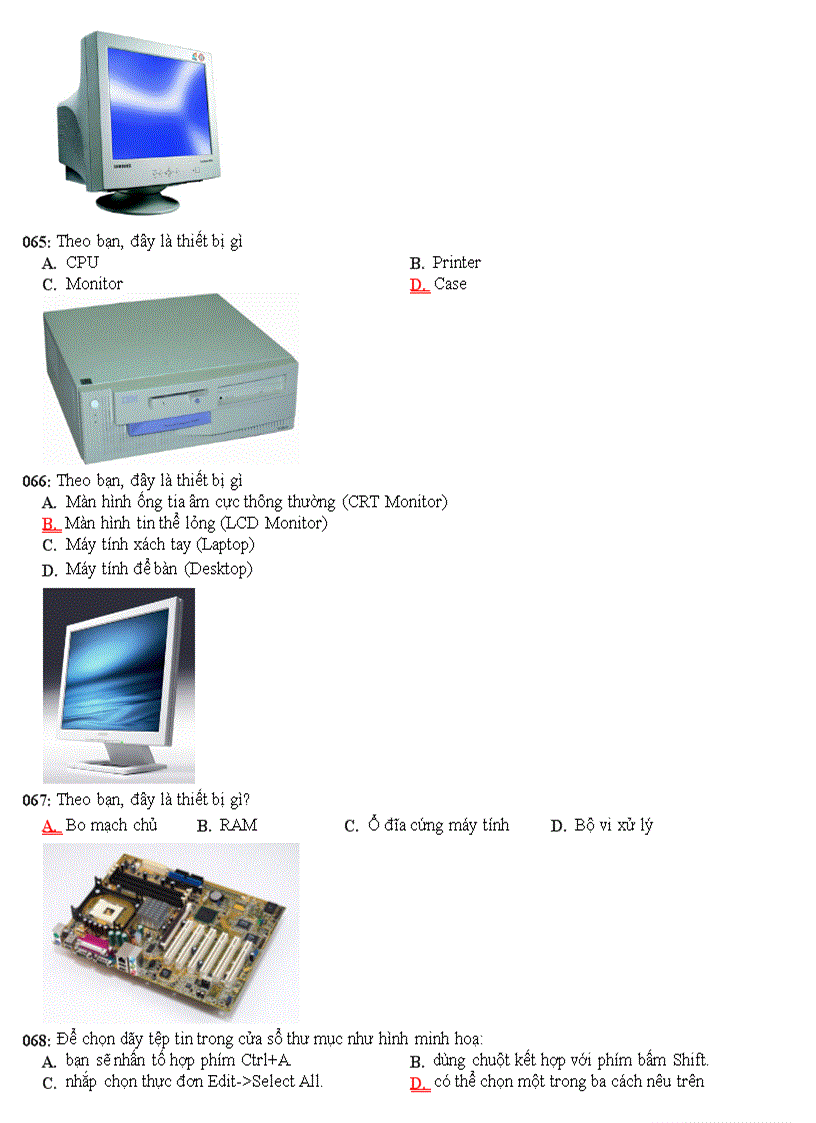 image for page Ngân hàng câu hỏi trắc nghiệm ôn thi tin học đại cương