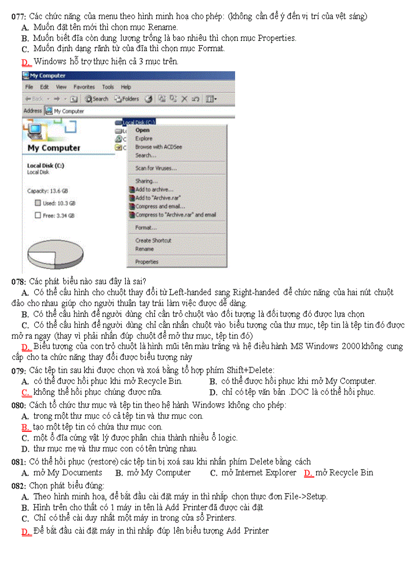 image for page Ngân hàng câu hỏi trắc nghiệm ôn thi tin học đại cương
