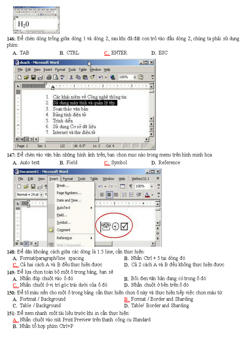 image for page Ngân hàng câu hỏi trắc nghiệm ôn thi tin học đại cương