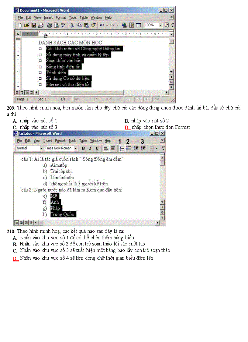image for page Ngân hàng câu hỏi trắc nghiệm ôn thi tin học đại cương
