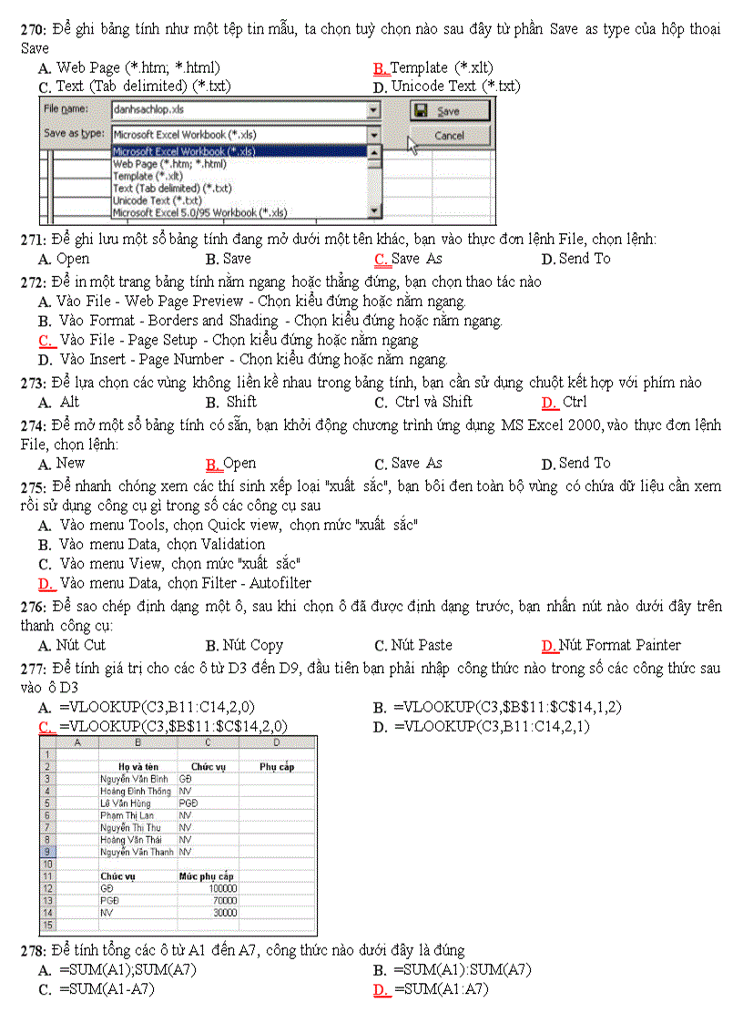 image for page Ngân hàng câu hỏi trắc nghiệm ôn thi tin học đại cương