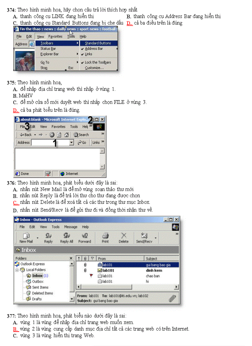 image for page Ngân hàng câu hỏi trắc nghiệm ôn thi tin học đại cương