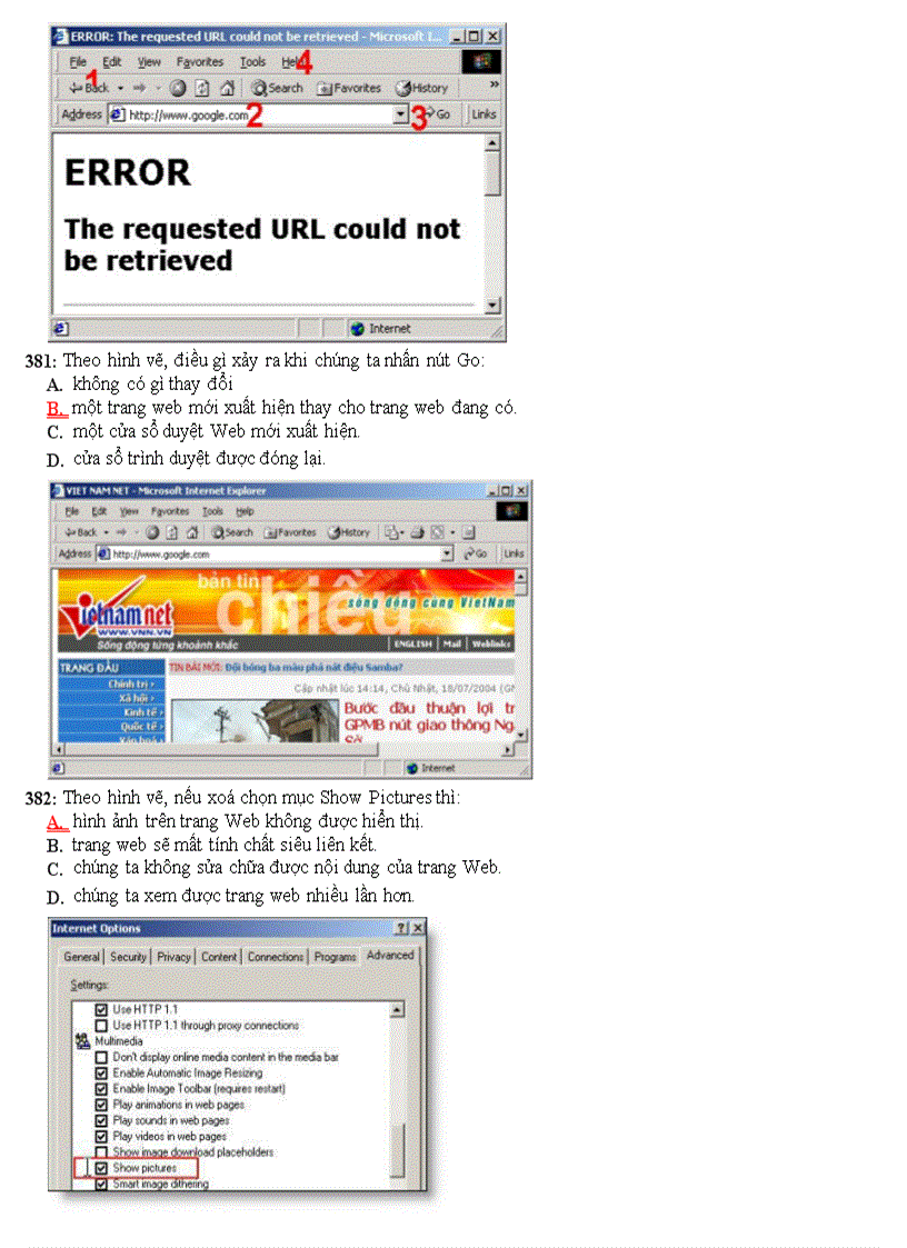 image for page Ngân hàng câu hỏi trắc nghiệm ôn thi tin học đại cương