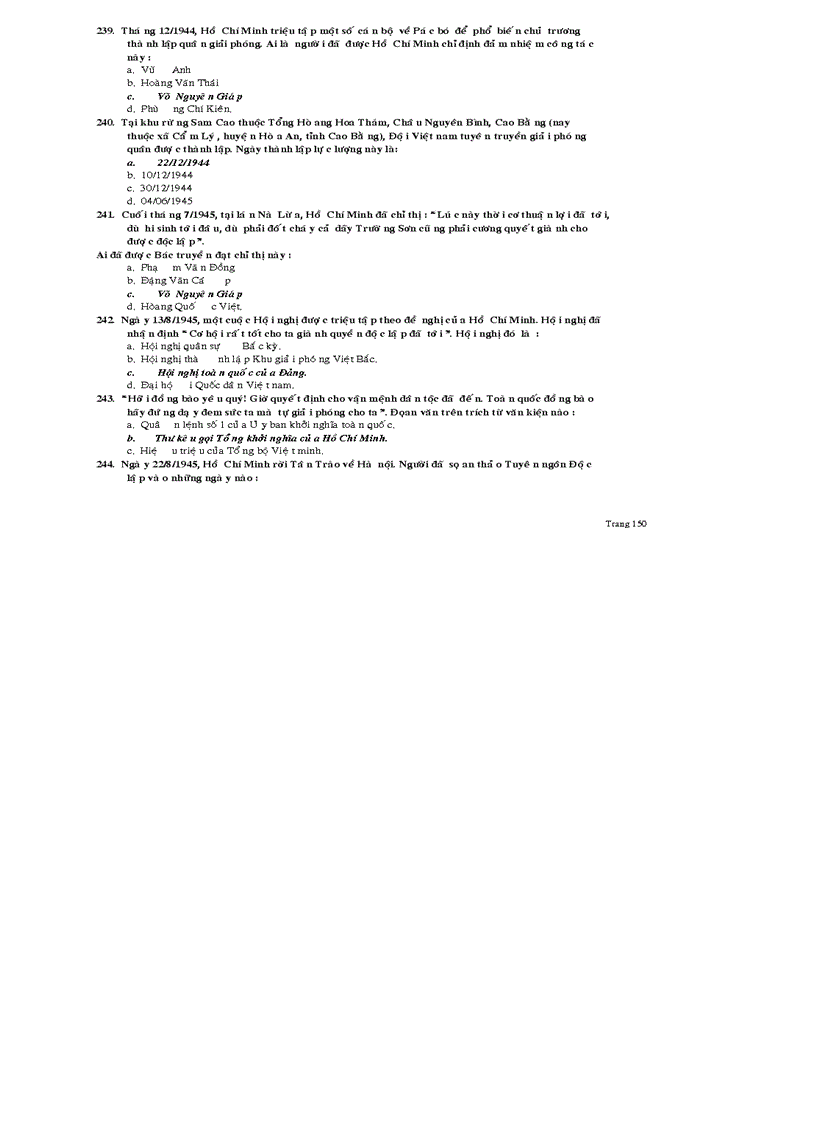 image for page 300 câu trắc nghiệm có đáp án môn tư tưởng Hồ Chí Minh file word