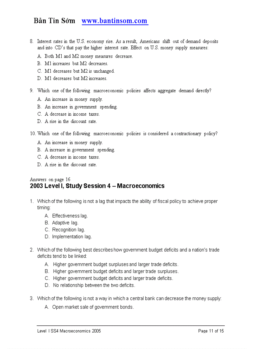 image for page Tài liệu ôn luyện thi chứng chỉ CFA P1