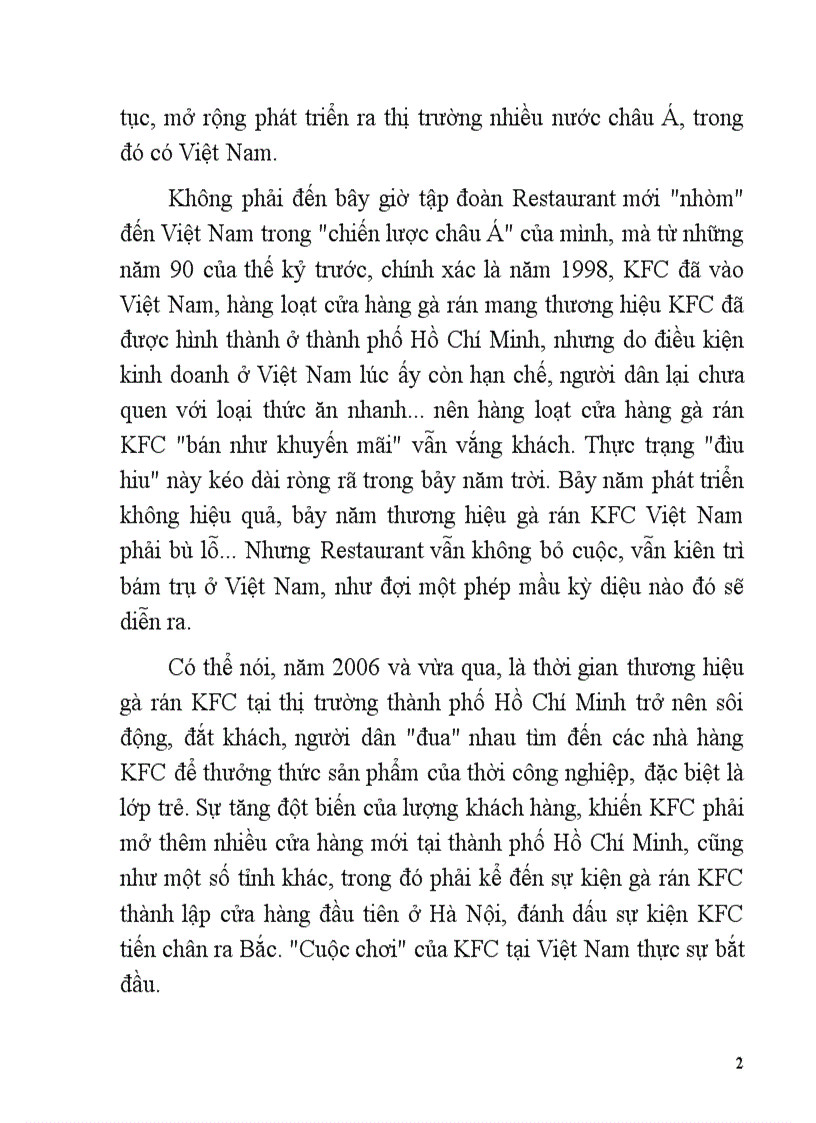 image for page Dự án nghiên cứu marketing về thức ăn nhanh KFC