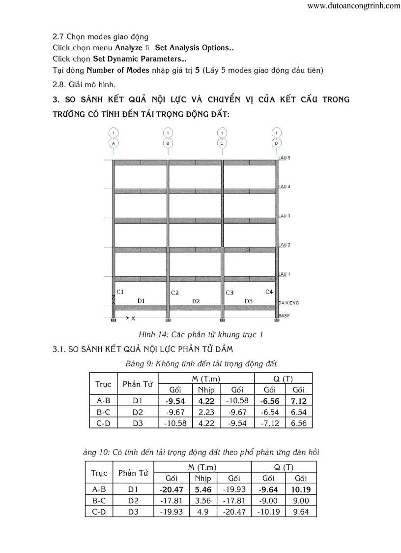 image for page Ví dụ về tính động đất cho công trình 1