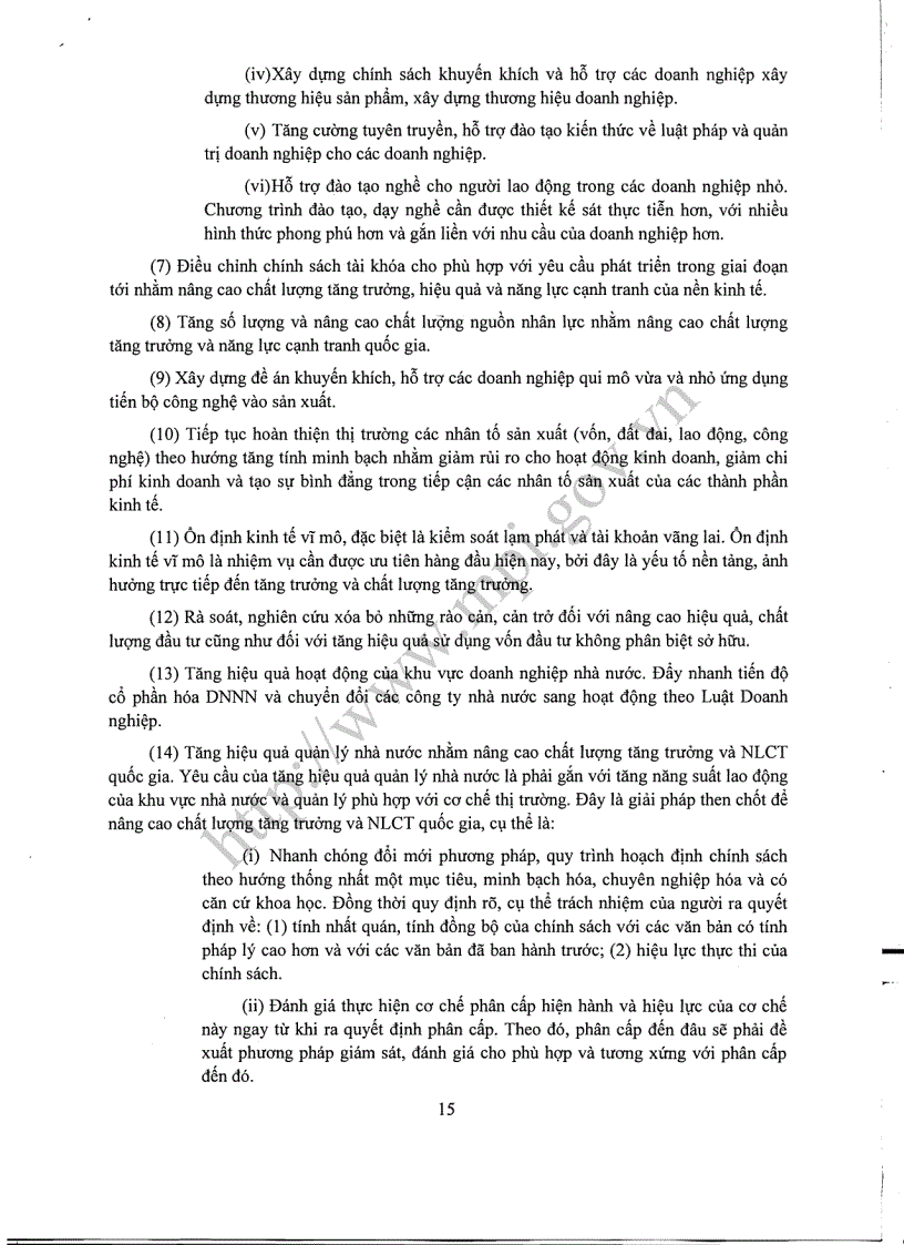 image for page Thúc đẩy tăng trưởng bền vững Nâng cao năng lực cạnh tranh của nền kinh tế Việt Nam 2010