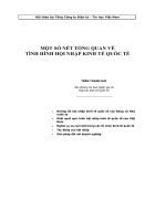 Một số nét tổng quan về tình hình hội nhập kinh tế quốc tế