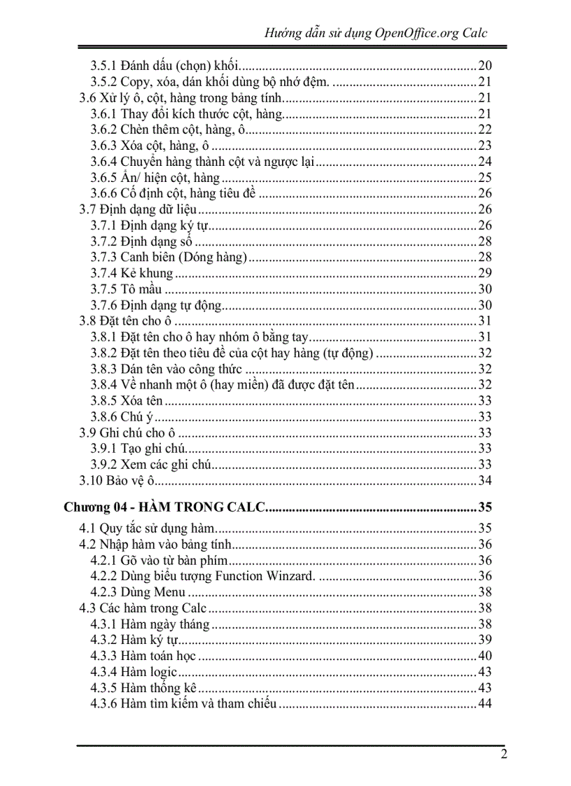 image for page OpenOffice Org Calc