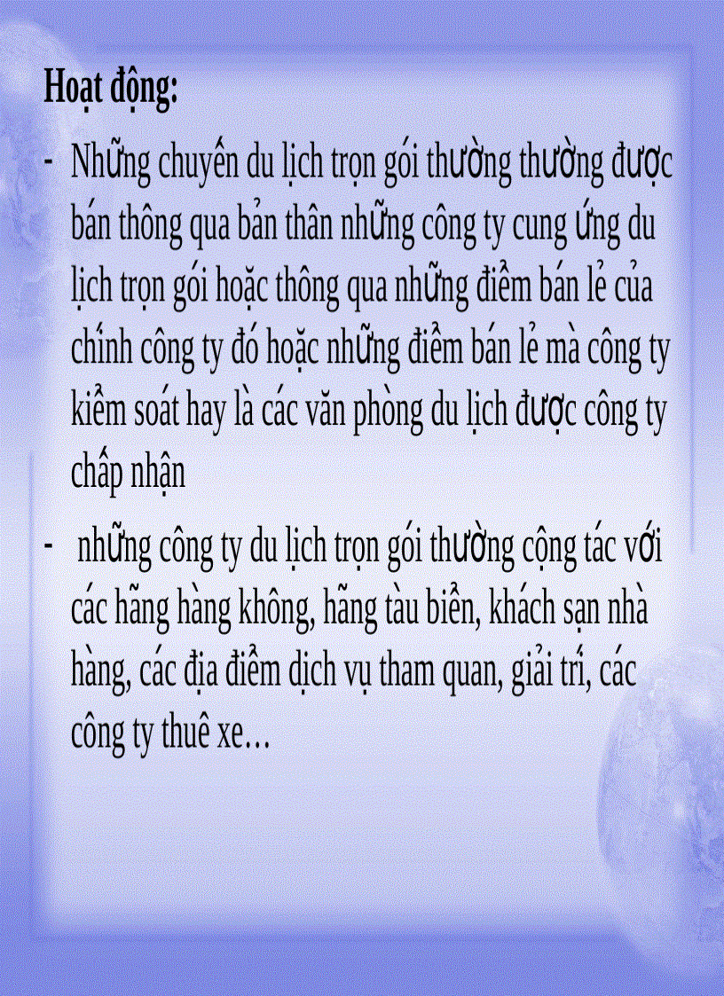 image for page Bài giảng Thiết kế và tổ chức tour du lịch