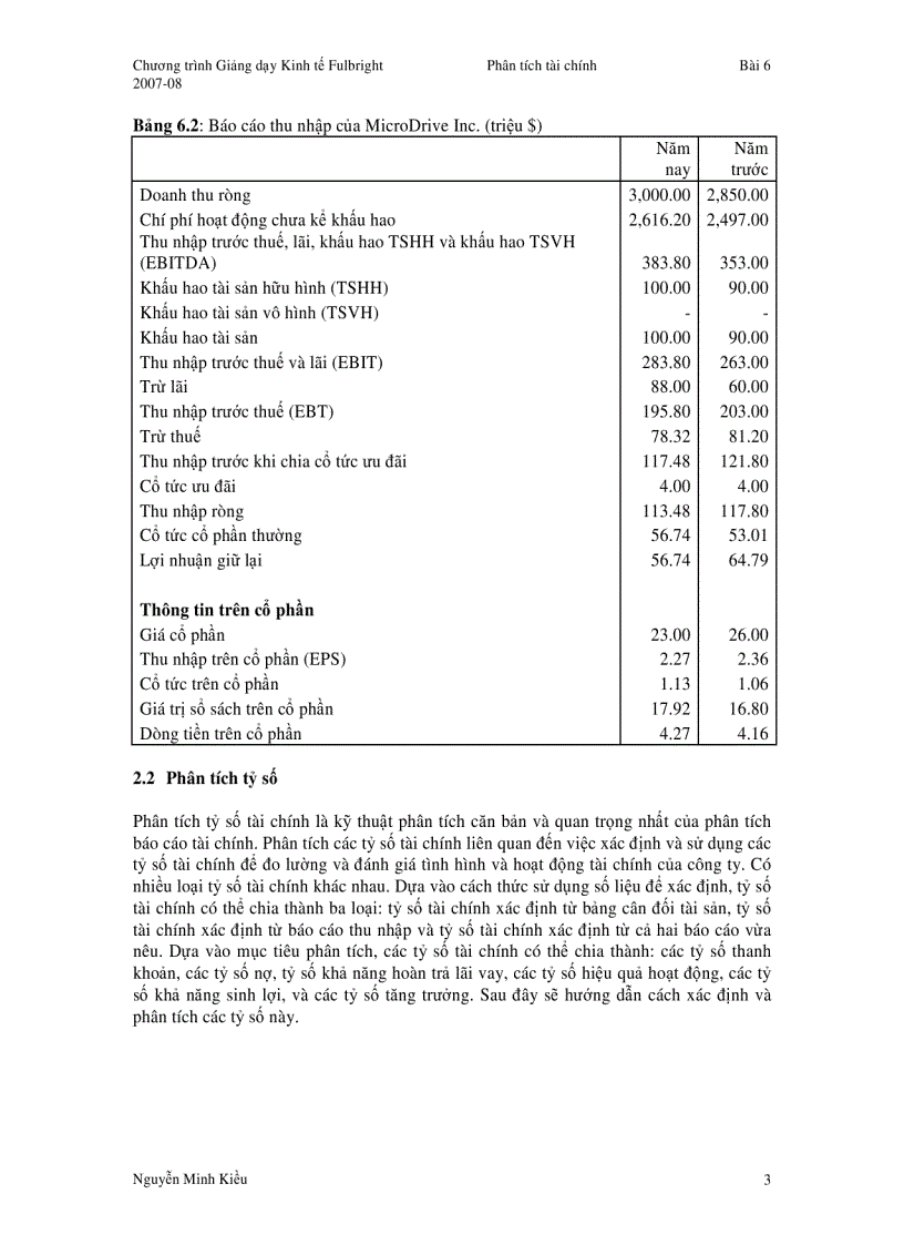 image for page Phân tích các báo cáo tài chính công ty tài liệu chương trình Fulbright