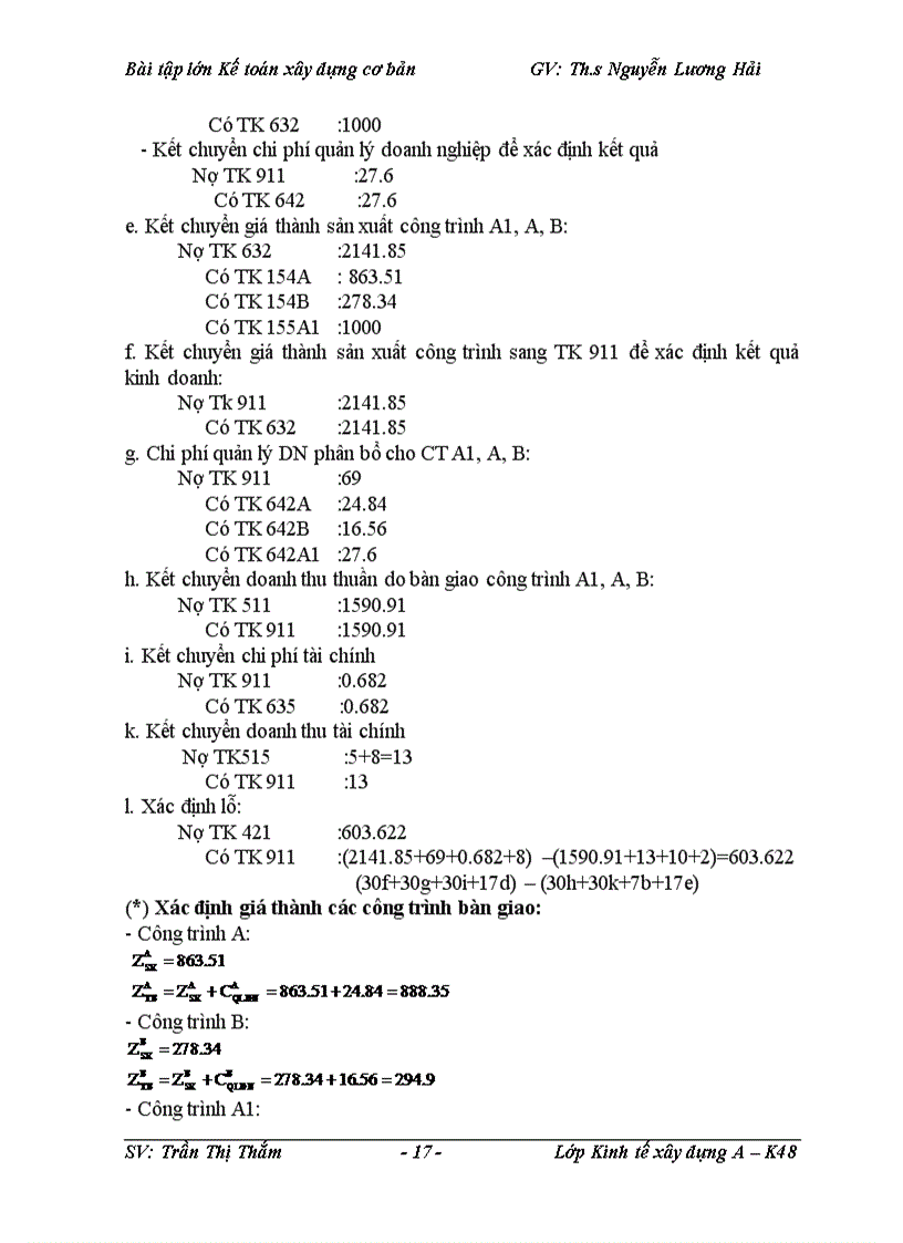 image for page Bài tập lớn môn kế toán