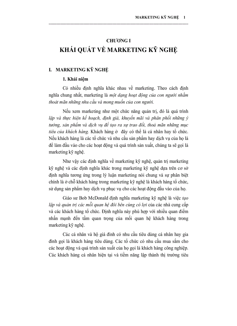 image for page Giáo trình marketing kỷ nghệ