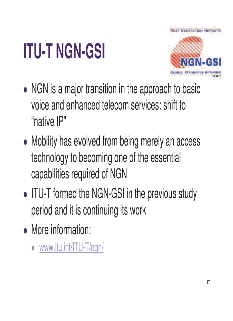 image for page Green Networks NGN Overview