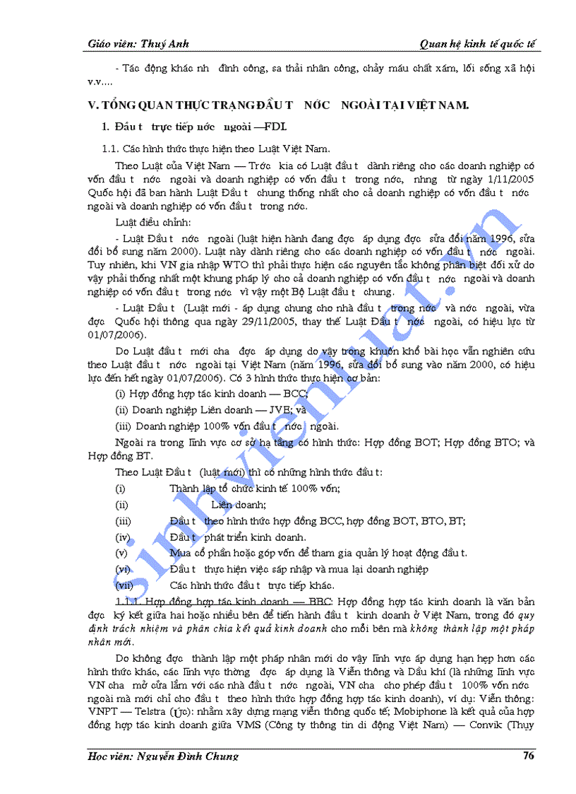 image for page Bài giảng môn Quan hệ kinh tế quốc tế