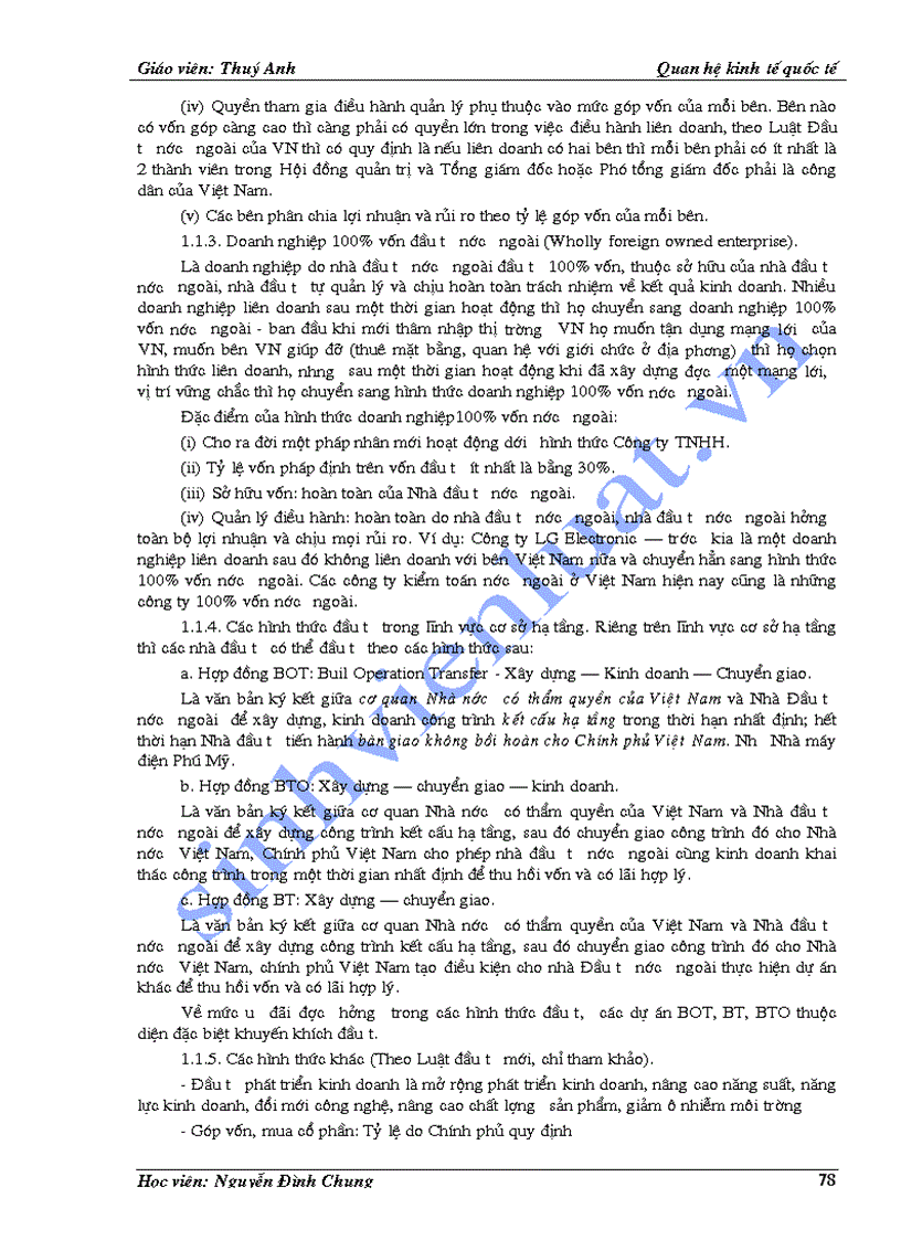 image for page Bài giảng môn Quan hệ kinh tế quốc tế