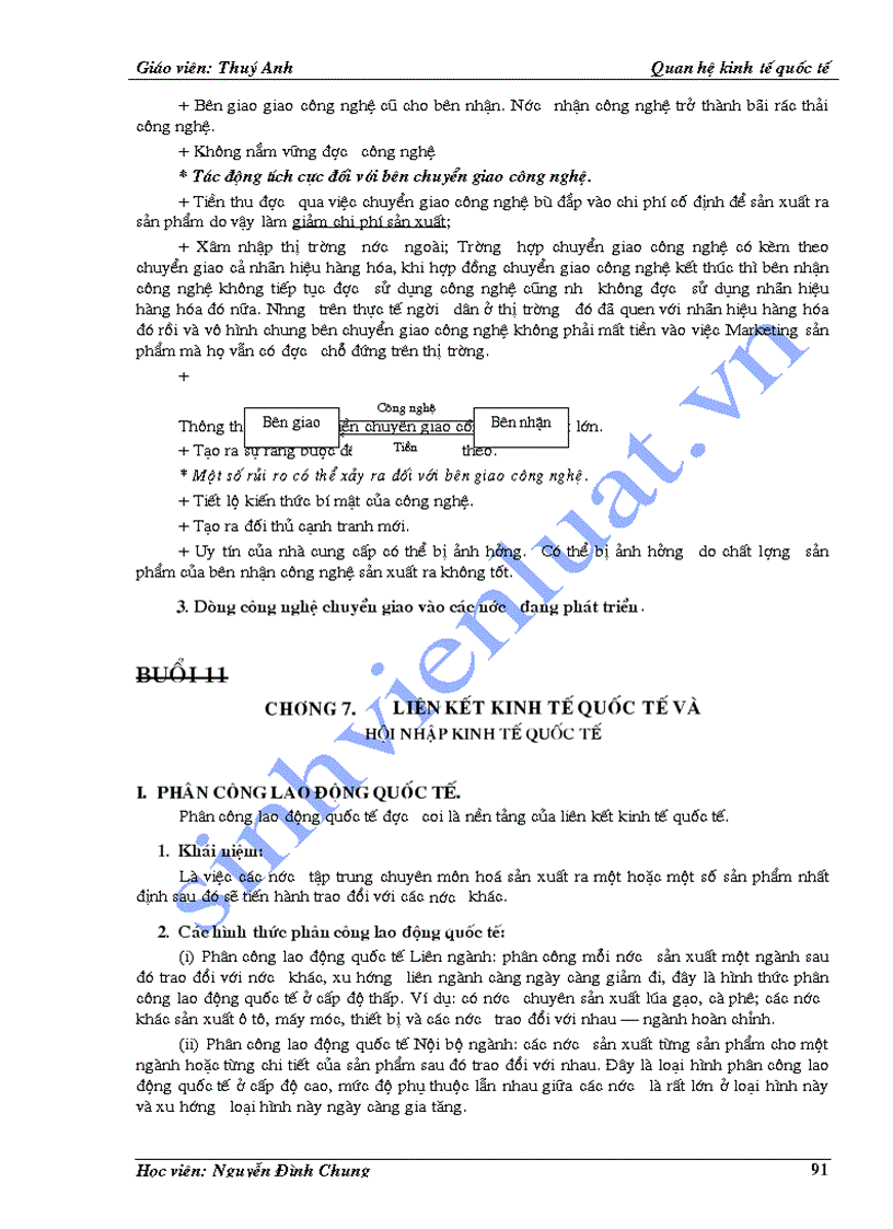 image for page Bài giảng môn Quan hệ kinh tế quốc tế