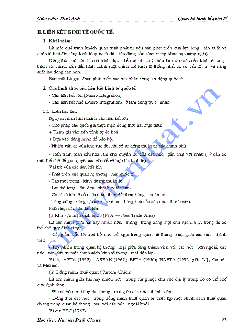 image for page Bài giảng môn Quan hệ kinh tế quốc tế