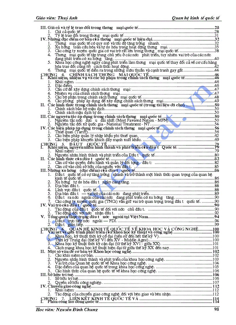 image for page Bài giảng môn Quan hệ kinh tế quốc tế