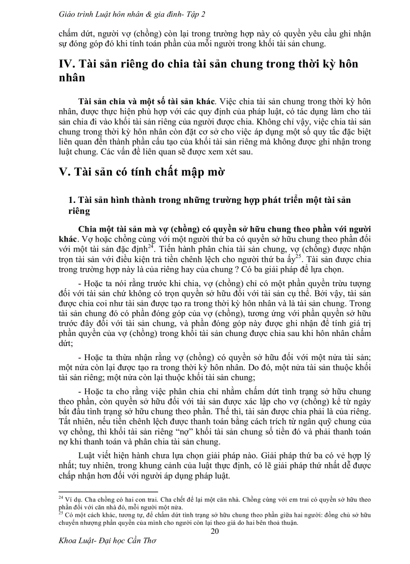 image for page Giáo trình môn Luật Hôn nhân và gia đình 1