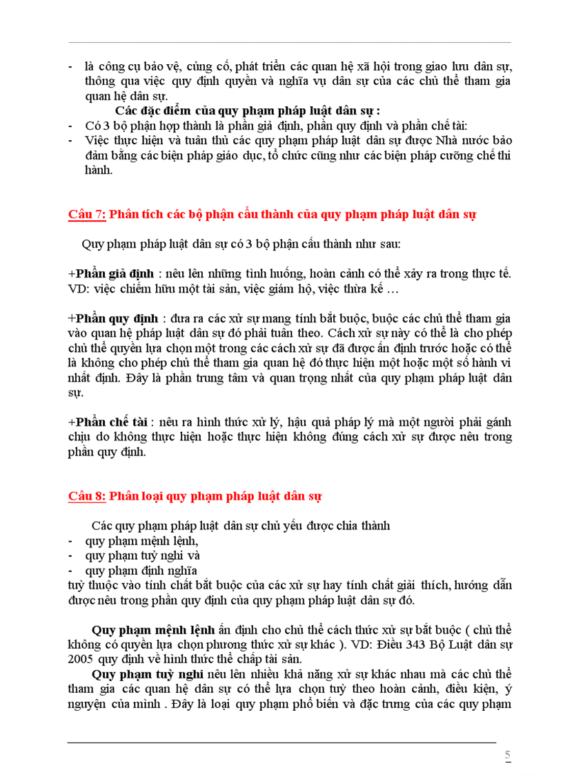 image for page 64 Câu hỏi ôn tập môn Luật Dân sự