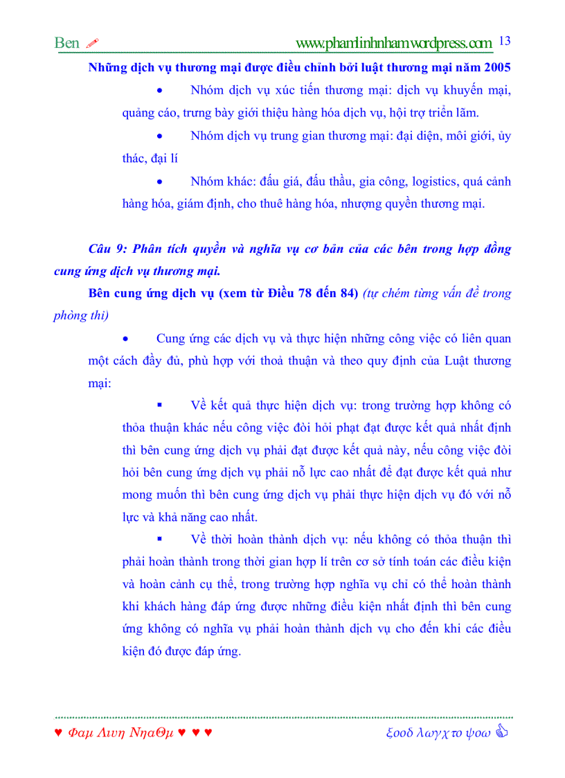 image for page Đề cương ôn tập môn Luật Thương mại