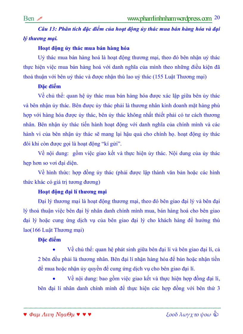 image for page Đề cương ôn tập môn Luật Thương mại