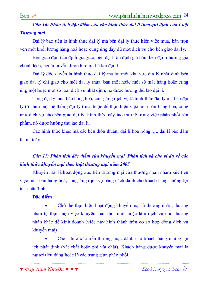 image for page Đề cương ôn tập môn Luật Thương mại