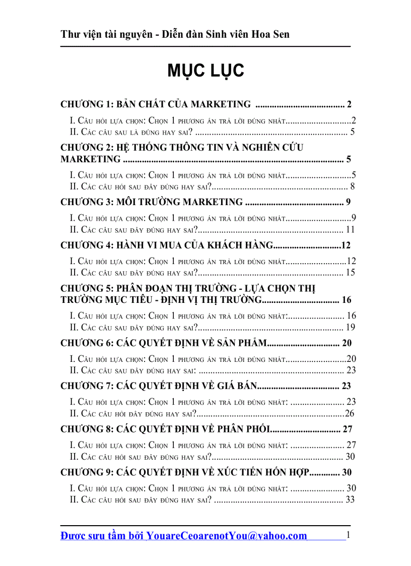 image for page Bài tập marketing căn bản