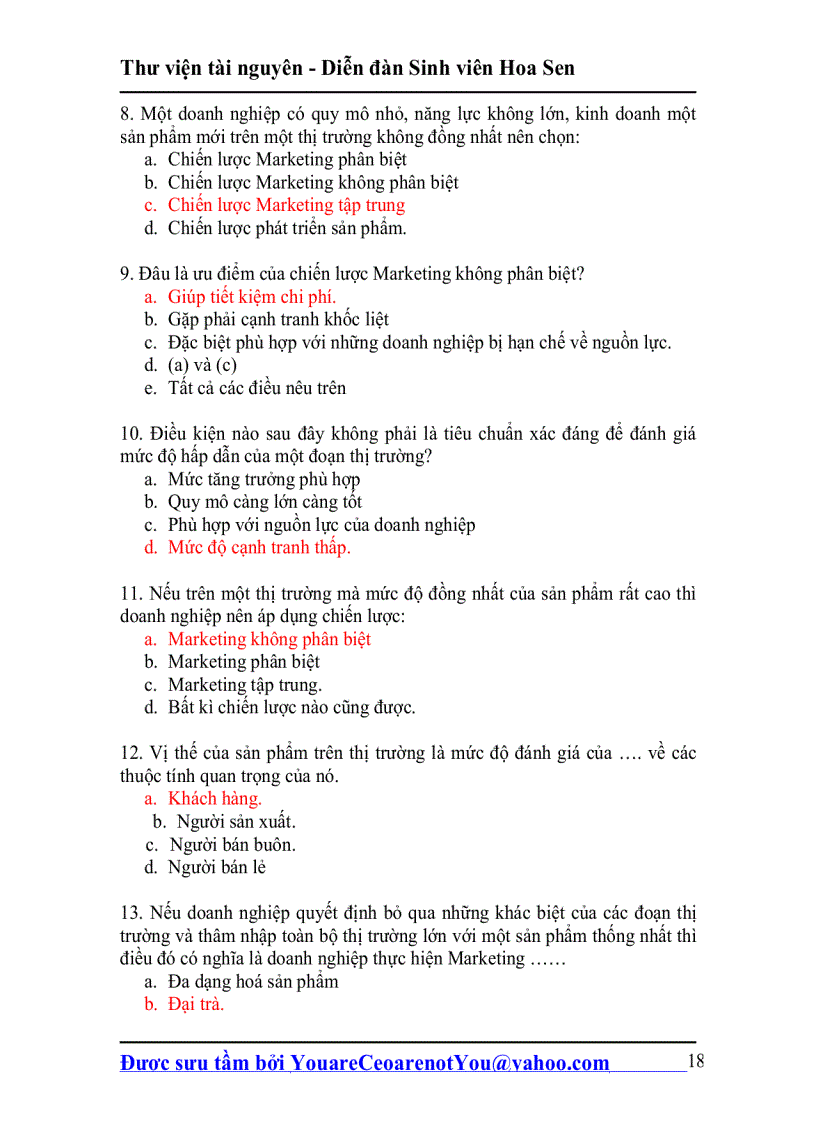 image for page Bài tập marketing căn bản