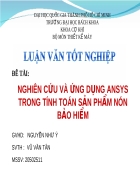 Nghiên cứu và ứng dụng ansys trong tính toán sản phẩm nón bảo hiểm 1