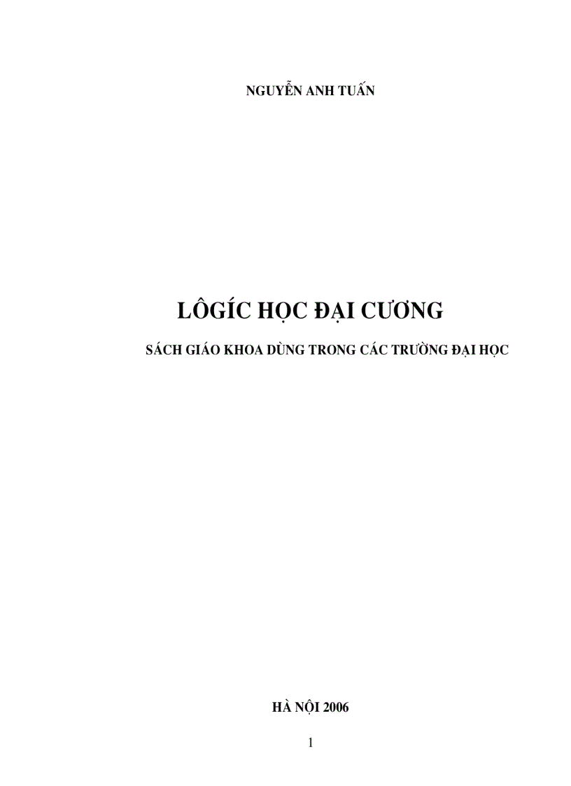 Logic Học Đại Cương