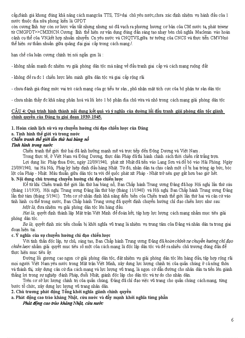 image for page Đề cương ôn tập lịch sử Đảng