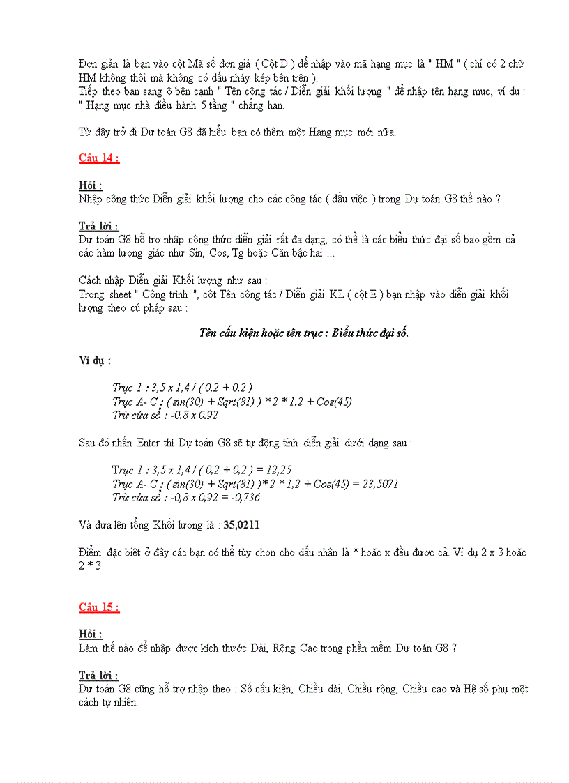 image for page 58 Câu hỏi về Dự toán G8