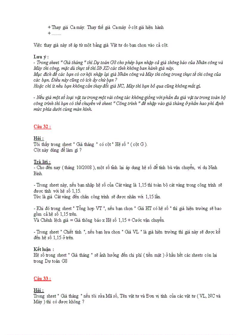 image for page 58 Câu hỏi về Dự toán G8