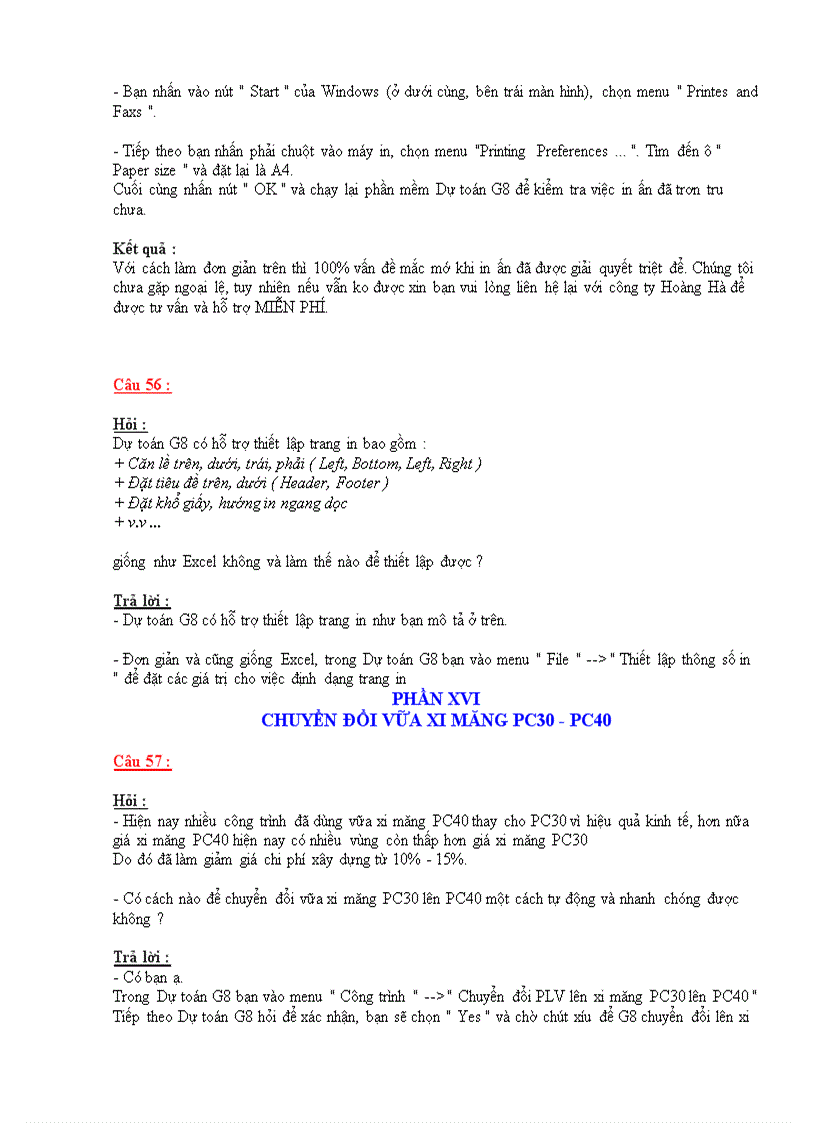 image for page 58 Câu hỏi về Dự toán G8